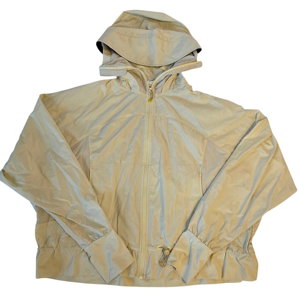 Beneunder UV Protection Hooded Windbreaker Sun Jacket Pale Yellow Medium